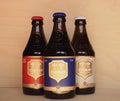 CHIMAY - CIRCA APRIL 2020: Chimay bottles of beer Royalty Free Stock Photo