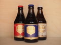 CHIMAY - CIRCA APRIL 2020: Chimay bottles of beer Royalty Free Stock Photo