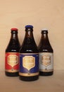 CHIMAY - CIRCA APRIL 2020: Chimay bottles of beer Royalty Free Stock Photo