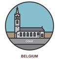 Chimay. Cities and towns in Belgium Royalty Free Stock Photo