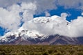 Chimborazo volcano in andean Ecuador