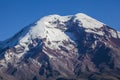 Chimborazo volcano and summit Royalty Free Stock Photo