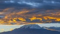 Chimborazo Volcano at Sunset, Ecuador Royalty Free Stock Photo