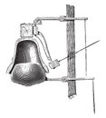 Chime damper, vintage engraving