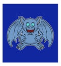 chimera cartoon character with open mouth laughing illustration Halloween