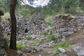 Chimera church ruin in forest near Yanartash near cirali village in Turkey