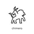 Chimera icon. Trendy modern flat linear vector Chimera icon on w