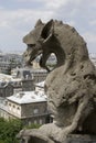 Chimera from Notre Dame Cathedral Royalty Free Stock Photo