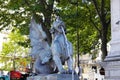 Chimera statue at Fontaine Saint Michel, Paris, France.