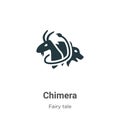 Chimera vector icon on white background. Flat vector chimera icon symbol sign from modern fairy tale collection for mobile concept