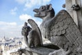 Chimeras on Notre Dame de Paris Royalty Free Stock Photo
