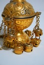 Chimes candle censer gold church byzantine catholic.