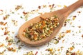 Chimichurri Herbs into a spoon Royalty Free Stock Photo