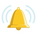 Chiming Golden Bell Royalty Free Stock Photo