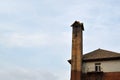 A chimney around Russian street in Dalian city, China. Pic was t Royalty Free Stock Photo