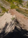 Chimney Bluff State Park sharp pinnacle bluff cliffs