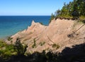 Chimney Bluff eroded glacial shoreline on Lake Ontario