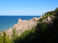 Chimney Bluff lakeshore on NYS Lake Ontario USA