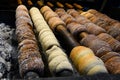 Chimney Cake at Christmas Market, Prague, Czech Republic Royalty Free Stock Photo