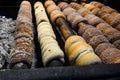 Chimney Cake at Christmas Market, Prague, Czech Republic Royalty Free Stock Photo