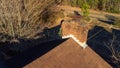 Chimney damaged and in need on maintenance Royalty Free Stock Photo