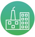 Chimney, factory Isolated Vector Icon can be easily modified or edit