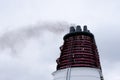 Chimney of a ferry Royalty Free Stock Photo