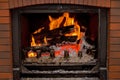 Chimney fire Royalty Free Stock Photo