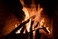 Chimney fire Royalty Free Stock Photo