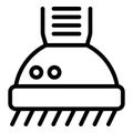 Chimney hood icon outline vector. Kitchen accessory