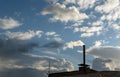 Chimney of an industrial ceramic factory