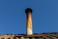 Chimney pipe on the roof Royalty Free Stock Photo