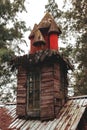 Chimney of a precarious country house