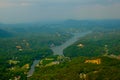 CHimney Rock Park View of Lake Lure Royalty Free Stock Photo