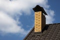 Chimney on a roof Royalty Free Stock Photo