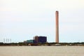 chimney stack of the Big Thermal power station during improvemen Royalty Free Stock Photo