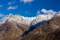 Chimney Tops in snow in smokies