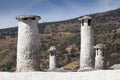 Chimneys in Capileira, Las Alpujarras, Granada province, Andalus