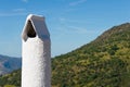 Chimneys in capileira town Royalty Free Stock Photo