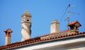 Chimneys in Koper Royalty Free Stock Photo