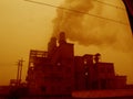 Chimneys of power station