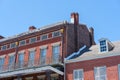 Side and roof of Lower Pontalba Building in French Quarter Royalty Free Stock Photo