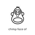 Chimp face of Brazil icon from Brazilian icons collection.