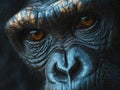 Chimp's Curious Glance Royalty Free Stock Photo