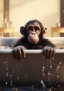 Chimpanzee ape cute nature monkey chimp wildlife mammal animals primate wild Royalty Free Stock Photo