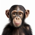 Minimal Retouching: A Hyper-realistic Chimpanzee Portrait In 8k Resolution Royalty Free Stock Photo