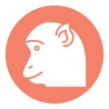 Chimpanzee Isolated Vector Icon which can be easily modified or edited as you want