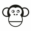 Chimpanzee logo monkey jungle mascot