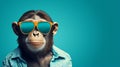 Chimpanzee In Sunglasses: A Narrative-driven Visual Storytelling With Retro Glamor