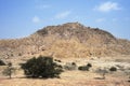 Chimu culture adobe pyramid in ruins from the year 1000 to 1370 AD later by the Incas Lambayeque Tucume Peru